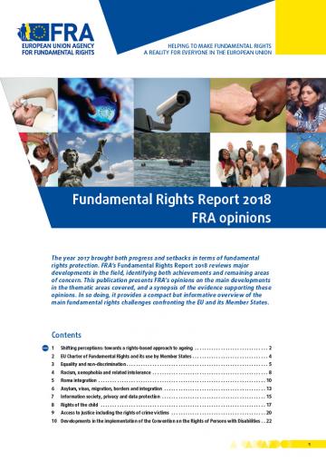 Fundamental Rights Report 2018 - FRA opinions 