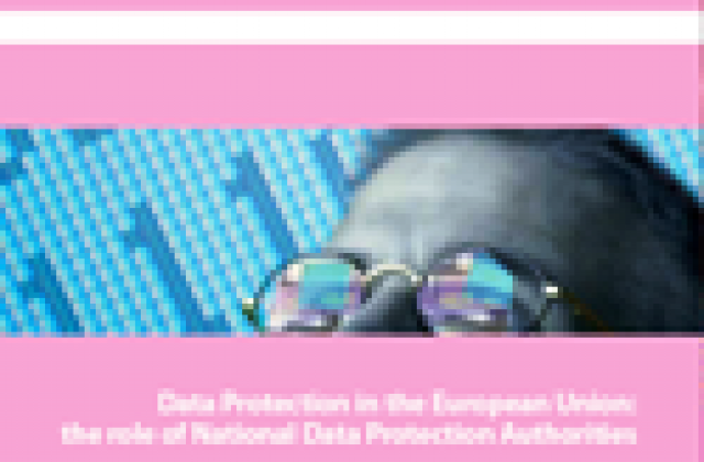 Cover of the Report: Data Protection in the European Union: the role of National Data Protection Authorities