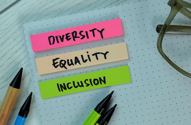 Diversity equality inclusion on notes