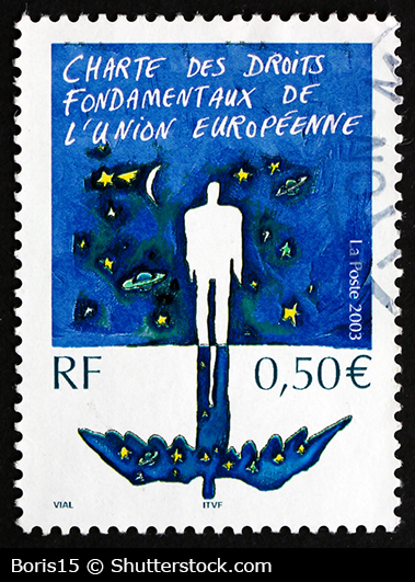 EU Fundamental Rights Charter stamp