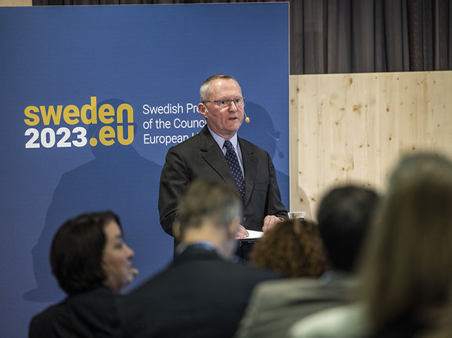 FRA Director speaking at conference on Institutional Protection of Fundamental Rights in times of Crises, 20 - 21 April 2023