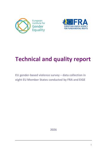 EU gender-based violence survey report cover