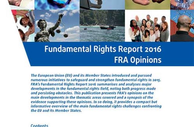 Fundamental Rights Report 2016 - FRA opinions