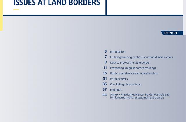Migration: Fundamental rights issues at land borders