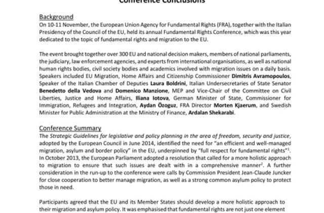 Fundamental Rights Conference 2014