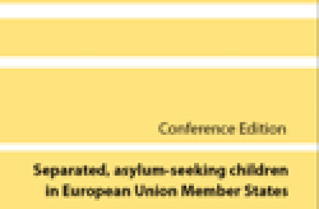 Cover of the Summary Report: Separated, asylum-seeking children in European Union Member States (Conference Edition) 