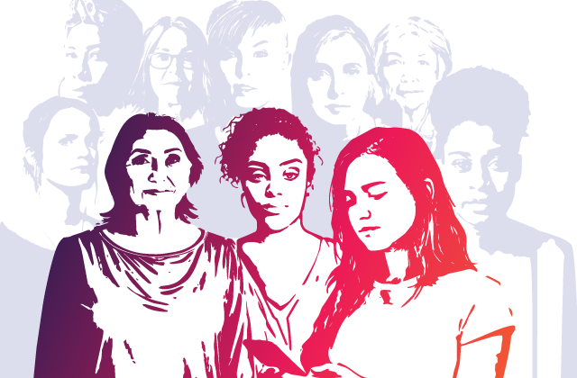 Illustration of diverse women