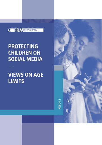 Cover page of FRA's report on protecting children on social media