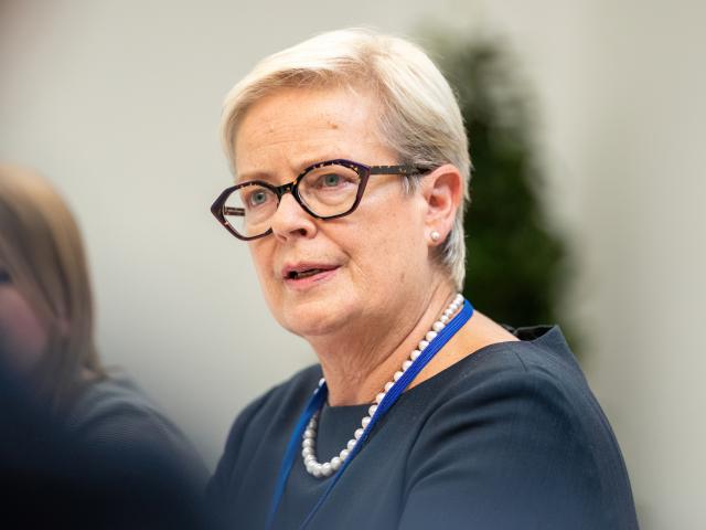 FRA Director, Sirpa Rautio, speaking